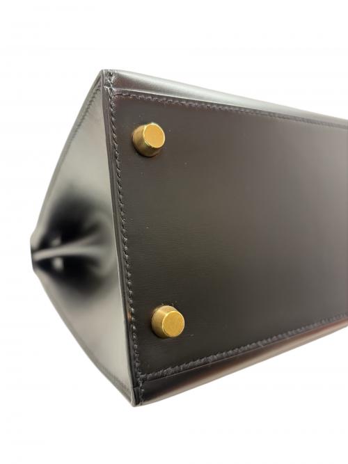 HERMES（エルメス）HERMES (エルメス) ケリー32/ボックスカーフ/外縫い/ブラック/〇X刻印:1994年製造/ゴールド金具 ブラック サイズ:32の古着・服飾アイテム