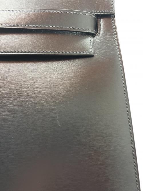 HERMES（エルメス）HERMES (エルメス) ケリー32/ボックスカーフ/外縫い/ブラック/〇X刻印:1994年製造/ゴールド金具 ブラック サイズ:32の古着・服飾アイテム