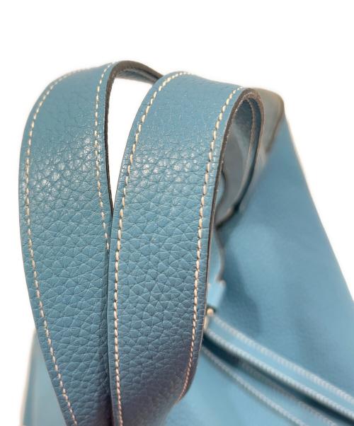 HERMES（エルメス）HERMES (エルメス) Picotin Lock /ピコタンロックMM/ハンドバッグ/トリヨンクレマンス/ブルージーン/シルバー金具/□M刻印：2009年製 ブルージーン サイズ:MMの古着・服飾アイテム