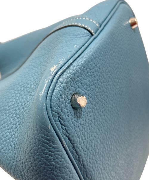 HERMES（エルメス）HERMES (エルメス) Picotin Lock /ピコタンロックMM/ハンドバッグ/トリヨンクレマンス/ブルージーン/シルバー金具/□M刻印：2009年製 ブルージーン サイズ:MMの古着・服飾アイテム