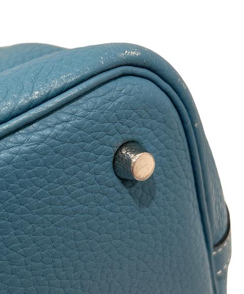 HERMES（エルメス）HERMES (エルメス) Picotin Lock /ピコタンロックMM/ハンドバッグ/トリヨンクレマンス/ブルージーン/シルバー金具/□M刻印：2009年製 ブルージーン サイズ:MMの古着・服飾アイテム