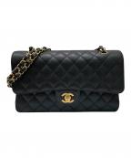 CHANELシャネル）の古着「マトラッセ25」｜ブラック×ゴールド金具