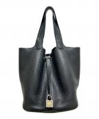 HERMESエルメス）の古着「Picotin Lock/ピコタンロックMM/トリヨンクレマンス/ノワール/X刻印:2016年製」｜ブラック