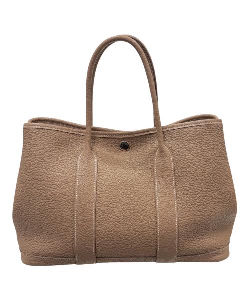 HERMES（エルメス）HERMES (エルメス) Garden Party TPM ガーデンパーティ TPM/ネゴンダ/エトゥープ/A刻印：2017年製造/シルバー金具 エトゥープの古着・服飾アイテム