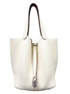 HERMESエルメス）の古着「Picotin Lock Eclat MM ピコタンロックエクラ MM/トリヨンクレマンス/ナタ×セサミ/Z刻印：2021年製造/シルバー金具」｜ナタ×セサミ