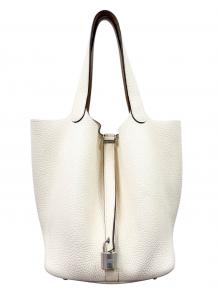 HERMES（エルメス）の古着「Picotin Lock Eclat MM ピコタンロックエクラ MM/トリヨンクレマンス/ナタ×セサミ/Z刻印：2021年製造/シルバー金具」｜ナタ×セサミ