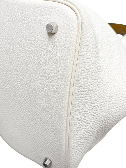 HERMES（エルメス）HERMES (エルメス) Picotin Lock Eclat MM ピコタンロックエクラ MM/トリヨンクレマンス/ナタ×セサミ/Z刻印：2021年製造/シルバー金具 ナタ×セサミ サイズ:MMの古着・服飾アイテム