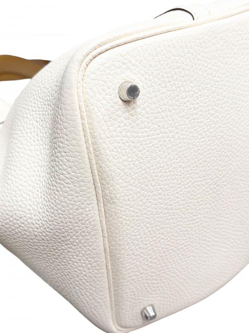 HERMES（エルメス）HERMES (エルメス) Picotin Lock Eclat MM ピコタンロックエクラ MM/トリヨンクレマンス/ナタ×セサミ/Z刻印：2021年製造/シルバー金具 ナタ×セサミ サイズ:MMの古着・服飾アイテム