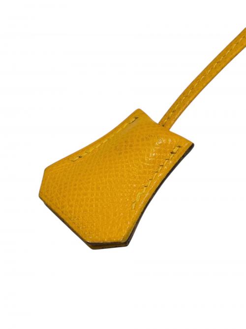 HERMES（エルメス）HERMES (エルメス) kelly28 ケリー28/外縫い/〇U刻印:1991年/クシュベル/ジョーヌ/ゴールド金具 ジョーヌ サイズ:28の古着・服飾アイテム