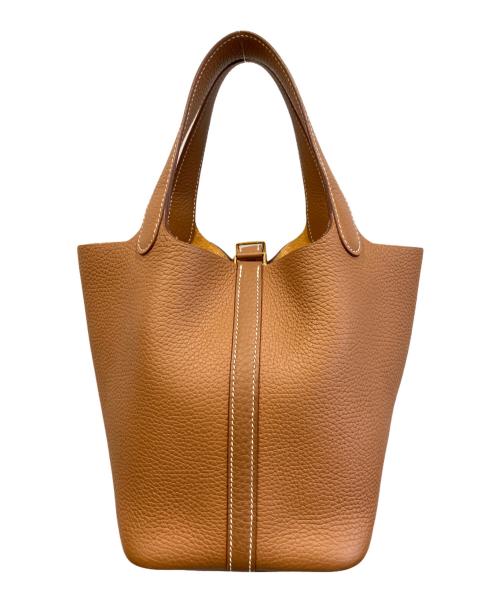 HERMES（エルメス）HERMES (エルメス) ピコタンロックPM/W刻印/トリヨンクレマンス/ゴールド金具/ハンドバッグ ゴールド サイズ:PMの古着・服飾アイテム