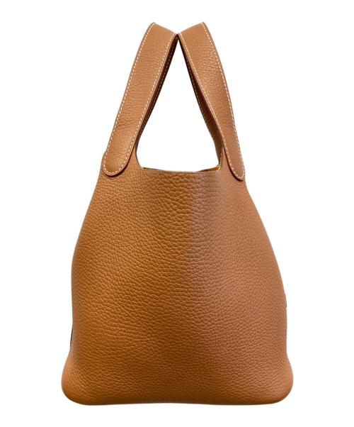 HERMES（エルメス）HERMES (エルメス) ピコタンロックPM/W刻印/トリヨンクレマンス/ゴールド金具/ハンドバッグ ゴールド サイズ:PMの古着・服飾アイテム