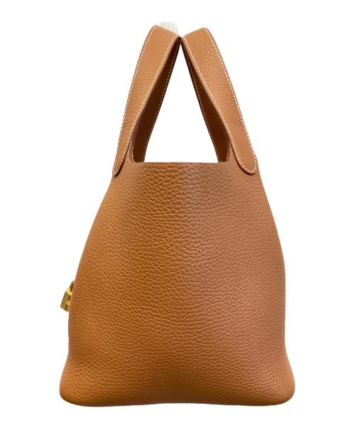 HERMES（エルメス）HERMES (エルメス) ピコタンロックPM/W刻印/トリヨンクレマンス/ゴールド金具/ハンドバッグ ゴールド サイズ:PMの古着・服飾アイテム