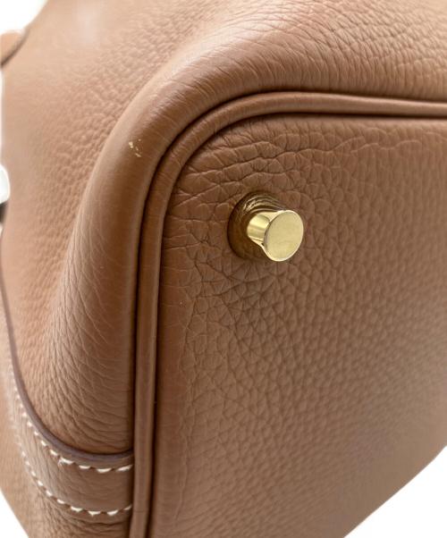 HERMES（エルメス）HERMES (エルメス) ピコタンロックPM/W刻印/トリヨンクレマンス/ゴールド金具/ハンドバッグ ゴールド サイズ:PMの古着・服飾アイテム