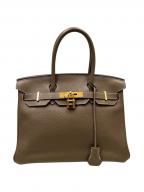 HERMESエルメス）の古着「バーキン30/ゴールド刻印/トゴ/A刻印：2017年製/エトゥープ」｜エトゥープ