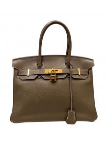 HERMES（エルメス）の古着「バーキン30/ゴールド刻印/トゴ/A刻印：2017年製/エトゥープ」｜エトゥープ