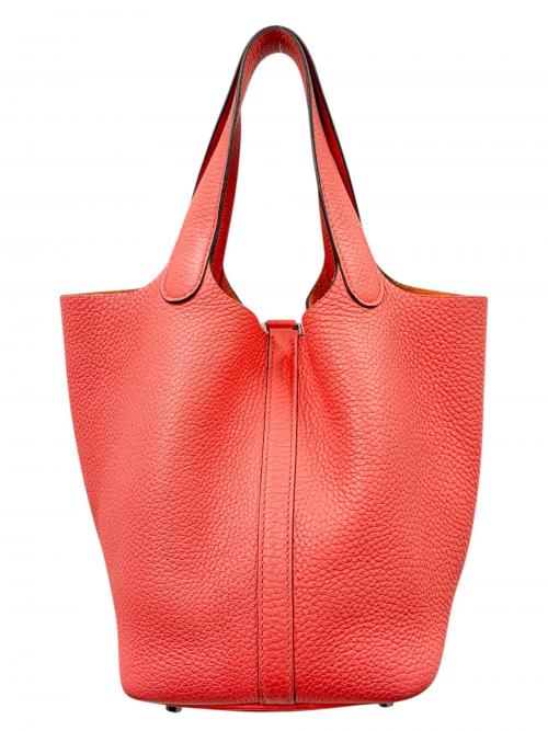 HERMES（エルメス）HERMES (エルメス) Picotin Lock PM ピコタンロック PM/トリヨンクレマンス/ローズテキサス/Y刻印：2020年製造/シルバー金具 ローズテキサス サイズ:PMの古着・服飾アイテム