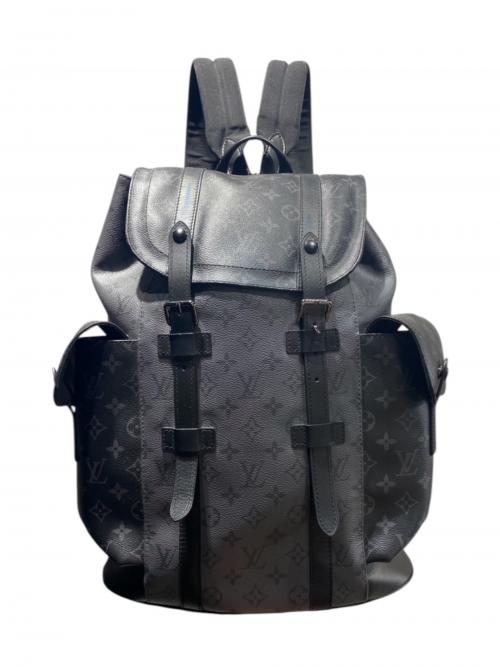 LOUIS VUITTON（ルイ ヴィトン）LOUIS VUITTON (ルイ ヴィトン) クリストファーPM モノグラム・エクリプスリバース/M46331 ブラック×グレー サイズ:PMの古着・服飾アイテム