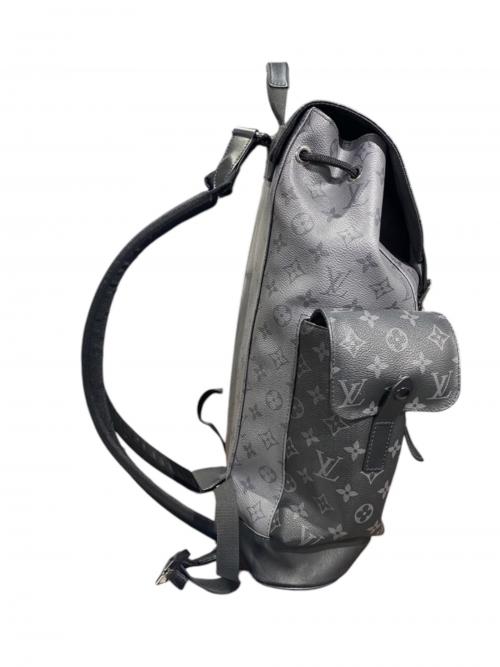 LOUIS VUITTON（ルイ ヴィトン）LOUIS VUITTON (ルイ ヴィトン) クリストファーPM モノグラム・エクリプスリバース/M46331 ブラック×グレー サイズ:PMの古着・服飾アイテム