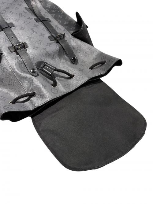 LOUIS VUITTON（ルイ ヴィトン）LOUIS VUITTON (ルイ ヴィトン) クリストファーPM モノグラム・エクリプスリバース/M46331 ブラック×グレー サイズ:PMの古着・服飾アイテム