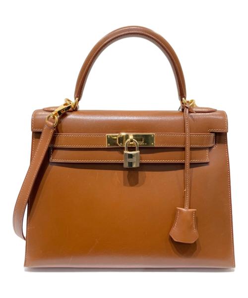 HERMES（エルメス）HERMES (エルメス) ケリー28 外縫い/ボックスカーフ/E刻印:2001年/フォーブル フォーブル サイズ:28の古着・服飾アイテム