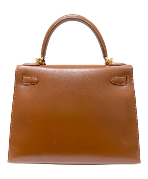 HERMES（エルメス）HERMES (エルメス) ケリー28 外縫い/ボックスカーフ/E刻印:2001年/フォーブル フォーブル サイズ:28の古着・服飾アイテム