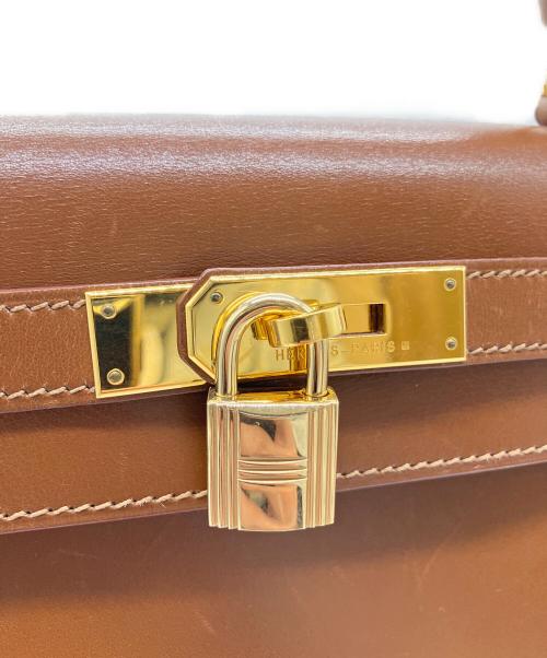 HERMES（エルメス）HERMES (エルメス) ケリー28 外縫い/ボックスカーフ/E刻印:2001年/フォーブル フォーブル サイズ:28の古着・服飾アイテム