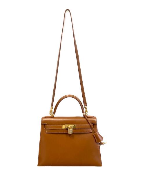 HERMES（エルメス）HERMES (エルメス) ケリー28 外縫い/ボックスカーフ/E刻印:2001年/フォーブル フォーブル サイズ:28の古着・服飾アイテム