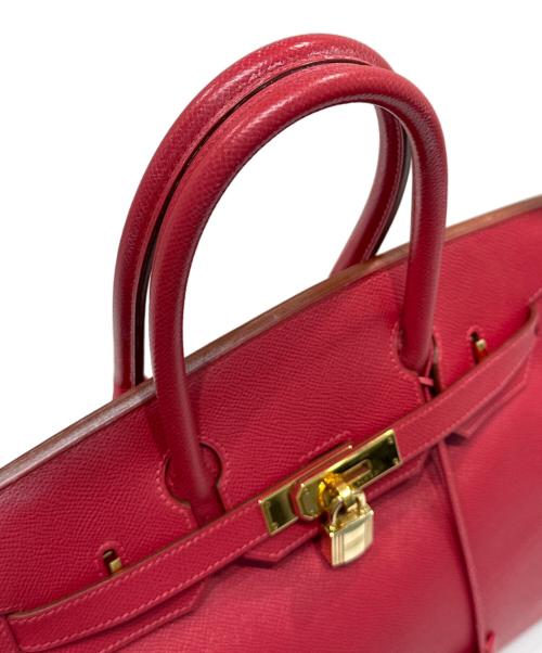HERMES（エルメス）HERMES (エルメス) バーキン 30　クシュベル　ルージュヴィフ　▢D刻印：2000年　 ルージュヴィフ サイズ:30の古着・服飾アイテム
