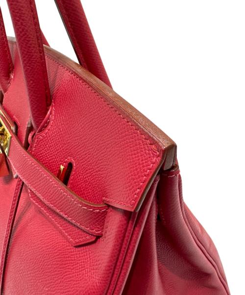 HERMES（エルメス）HERMES (エルメス) バーキン 30　クシュベル　ルージュヴィフ　▢D刻印：2000年　 ルージュヴィフ サイズ:30の古着・服飾アイテム