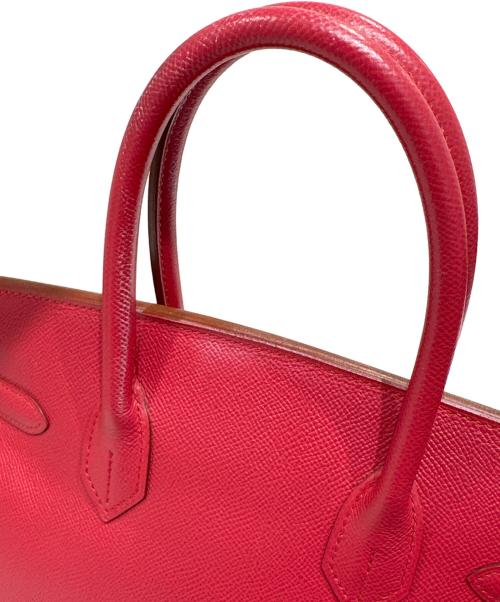 HERMES（エルメス）HERMES (エルメス) バーキン 30　クシュベル　ルージュヴィフ　▢D刻印：2000年　 ルージュヴィフ サイズ:30の古着・服飾アイテム