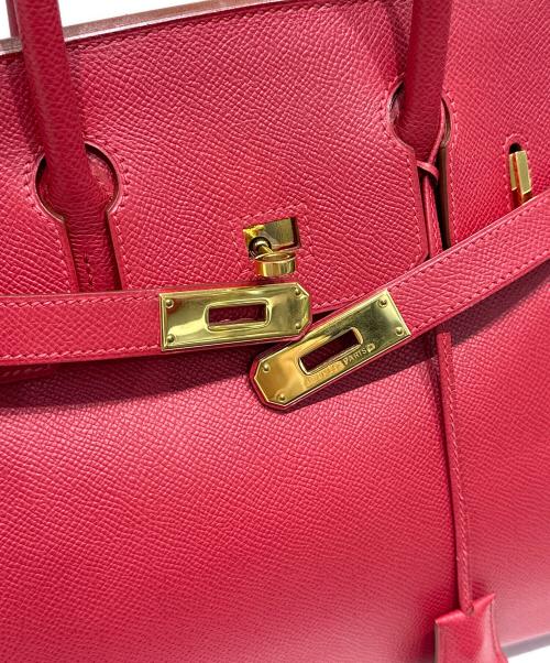 HERMES（エルメス）HERMES (エルメス) バーキン 30　クシュベル　ルージュヴィフ　▢D刻印：2000年　 ルージュヴィフ サイズ:30の古着・服飾アイテム
