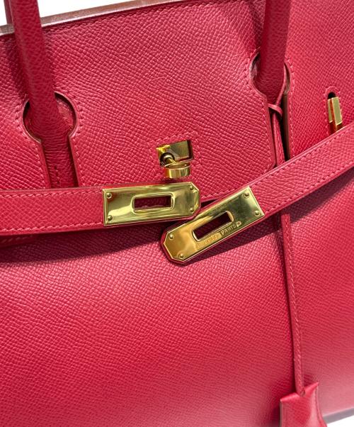 HERMES（エルメス）HERMES (エルメス) バーキン 30　クシュベル　ルージュヴィフ　▢D刻印：2000年　 ルージュヴィフ サイズ:30の古着・服飾アイテム