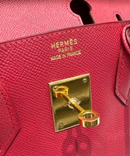HERMES（エルメス）HERMES (エルメス) バーキン 30　クシュベル　ルージュヴィフ　▢D刻印：2000年　 ルージュヴィフ サイズ:30の古着・服飾アイテム