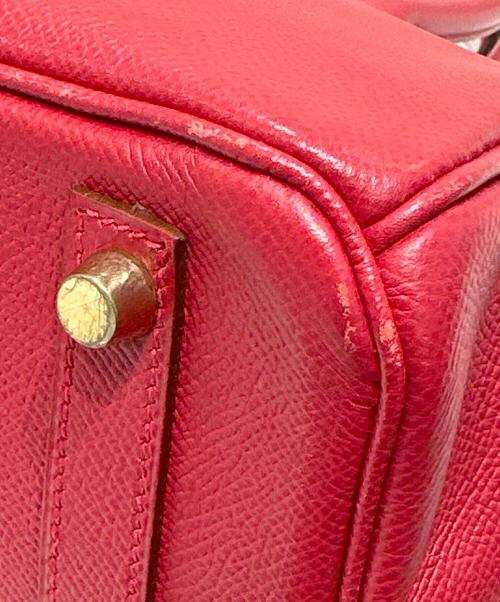 HERMES（エルメス）HERMES (エルメス) バーキン 30　クシュベル　ルージュヴィフ　▢D刻印：2000年　 ルージュヴィフ サイズ:30の古着・服飾アイテム
