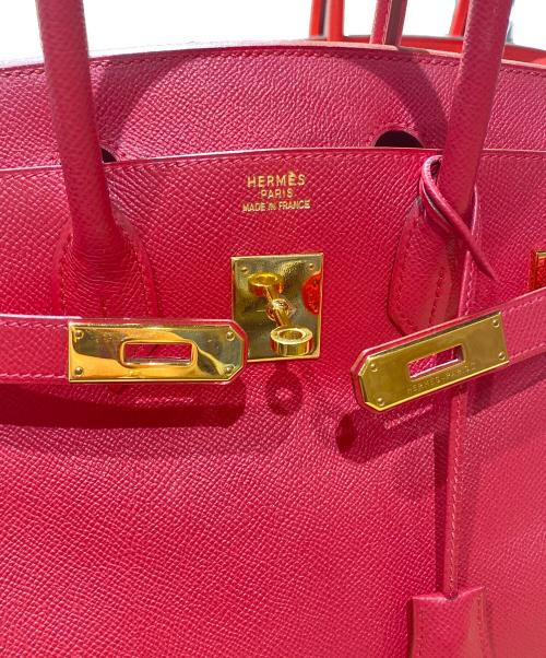 HERMES（エルメス）HERMES (エルメス) バーキン30/ゴールド金具/クシュベル/▢D刻印：2000年製 ルージュヴィフ サイズ:30の古着・服飾アイテム