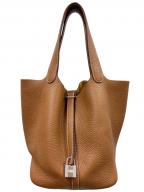 HERMESエルメス）の古着「Picotin Lock MM ピコタンロック MM/トリヨンクレマンス/ゴールド/Ｗ刻印：2024年製造/シルバー金具」｜ゴールド