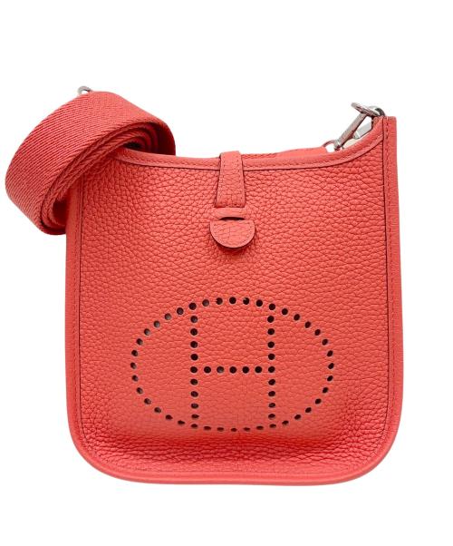 HERMES（エルメス）HERMES (エルメス) Evelyne TPM エブリン TPM/トリヨンクレマンス/レッド系/D刻印：2019年製造/シルバー金具 レッド系 サイズ:TPMの古着・服飾アイテム