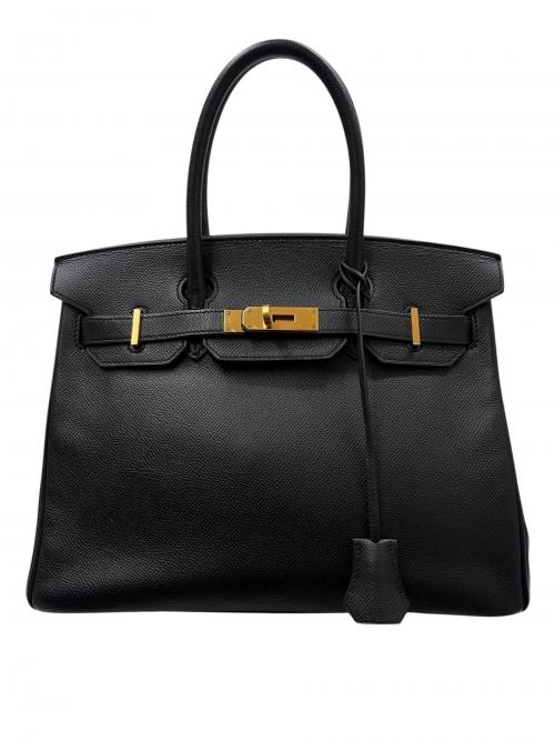 HERMES（エルメス）HERMES (エルメス) バーキン30/ヴォーエプソン/ブラック/X刻印：2016年製造/ゴールド金具 ブラック サイズ:30の古着・服飾アイテム