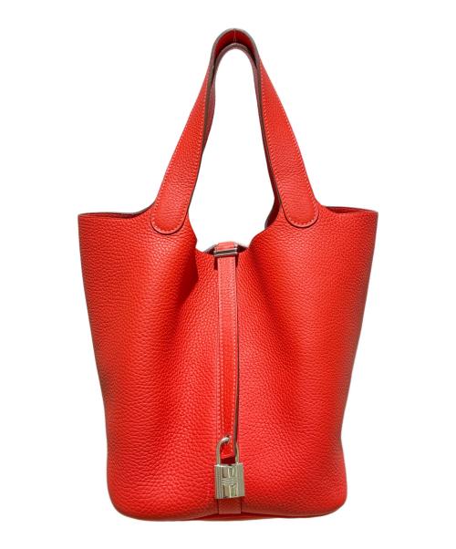 HERMES（エルメス）HERMES (エルメス) Picotin Lock /ピコタンロックMM/トリヨンクレマンス/ブーゲンビリア/□R刻印：2014年製 ブーゲンビリア サイズ:MMの古着・服飾アイテム