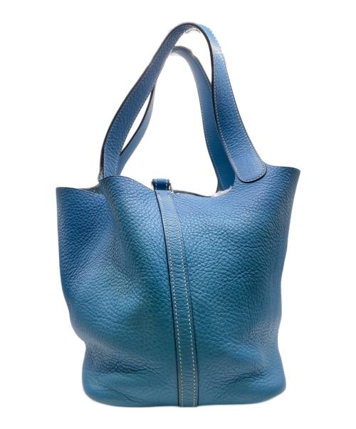 HERMES（エルメス）HERMES (エルメス) ピコタンMM/ハンドバッグ ブルージーン サイズ:MMの古着・服飾アイテム