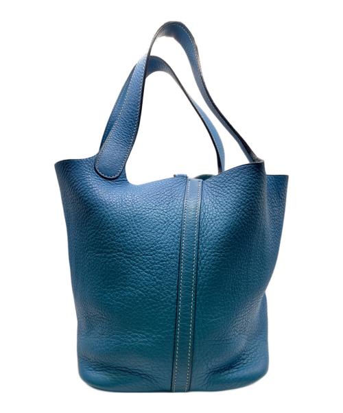 HERMES（エルメス）HERMES (エルメス) ピコタンMM/ハンドバッグ ブルージーン サイズ:MMの古着・服飾アイテム