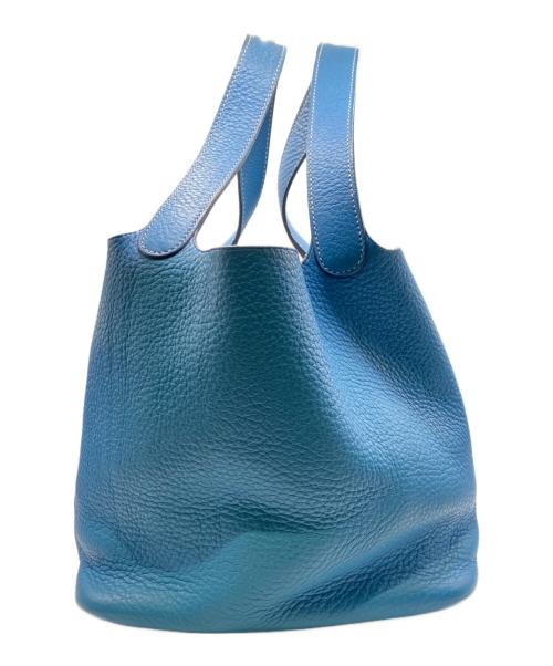 HERMES（エルメス）HERMES (エルメス) ピコタンMM/ハンドバッグ ブルージーン サイズ:MMの古着・服飾アイテム