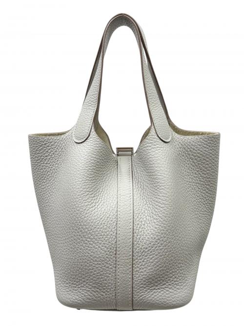 HERMES（エルメス）HERMES (エルメス) Picotin Lock PM ピコタンロック PM/トリヨンクレマンス/グリパール/U刻印：2022年製造/シルバー金具 グリパール サイズ:PMの古着・服飾アイテム