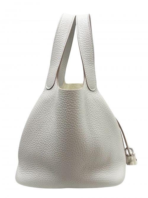 HERMES（エルメス）HERMES (エルメス) Picotin Lock PM ピコタンロック PM/トリヨンクレマンス/グリパール/U刻印：2022年製造/シルバー金具 グリパール サイズ:PMの古着・服飾アイテム