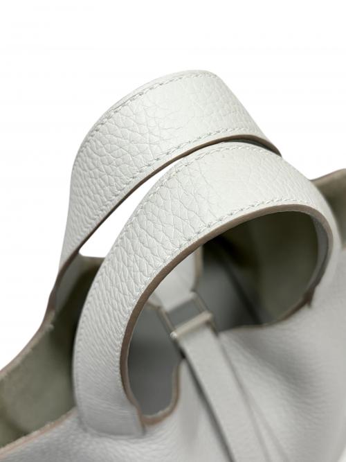 HERMES（エルメス）HERMES (エルメス) Picotin Lock PM ピコタンロック PM/トリヨンクレマンス/グリパール/U刻印：2022年製造/シルバー金具 グリパール サイズ:PMの古着・服飾アイテム