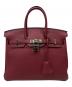 HERMES（エルメス）の古着「バーキン25/シルバー刻印/トゴ/X刻印/2016年製/バッグ/鞄/ハンドバッグ」｜ルビー