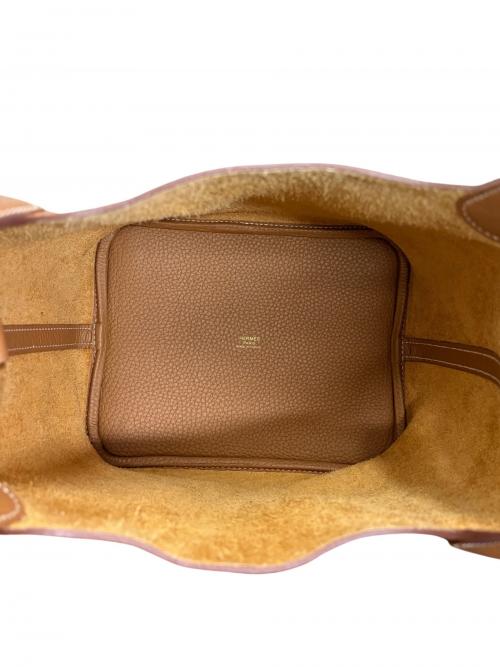 HERMES（エルメス）HERMES (エルメス) Picotin Lock MM ピコタンロック MM/トリヨンクレマンス/Z刻印：2021年製/ゴールド金具 ゴールド サイズ:MMの古着・服飾アイテム