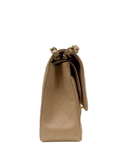 CHANEL（シャネル）CHANEL (シャネル) マトラッセ25　Wフラップチェーンショルダーバッグ ベージュ サイズ:25の古着・服飾アイテム