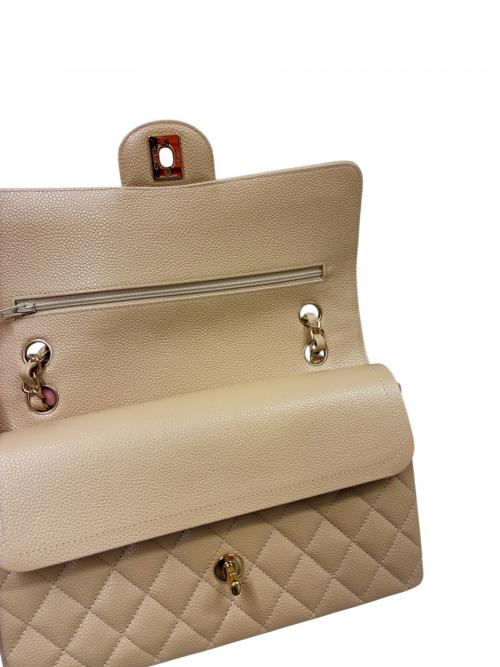 CHANEL（シャネル）CHANEL (シャネル) マトラッセ25　Wフラップチェーンショルダーバッグ ベージュ サイズ:25の古着・服飾アイテム