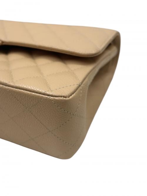 CHANEL（シャネル）CHANEL (シャネル) マトラッセ25　Wフラップチェーンショルダーバッグ ベージュ サイズ:25の古着・服飾アイテム